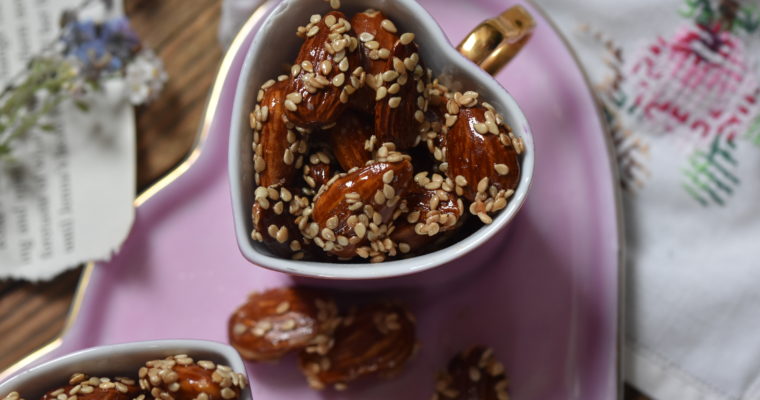 Amandes grillées au sésame