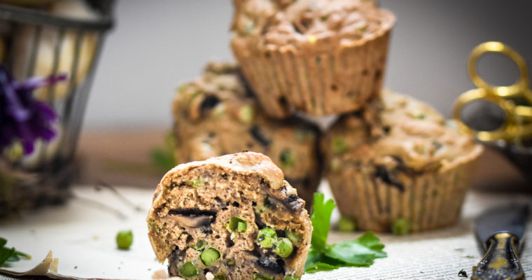 Muffins champignons petits pois